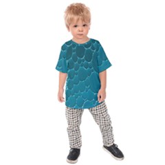 Water Bubble Blue Kids  Raglan Tee