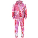 Valentines Day Pink Heart Love Hooded Jumpsuit (Men)  View1