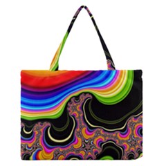 Wave Color Medium Zipper Tote Bag by Alisyart