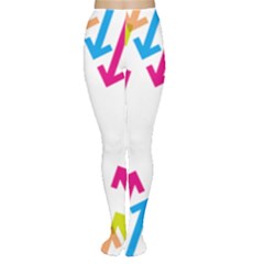 Arrows Pink Blue Orange Green Women s Tights