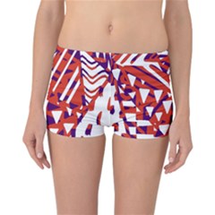 Bright  Memphis Purple Triangle Reversible Bikini Bottoms