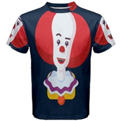 Clown Face Red Yellow Feat Mask Kids Men s Cotton Tee