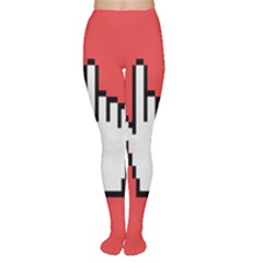 Cursor Index Finger White Red Women s Tights