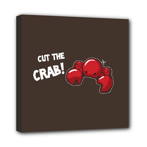 Cutthe Crab Red Brown Animals Beach Sea Mini Canvas 8  X 8 