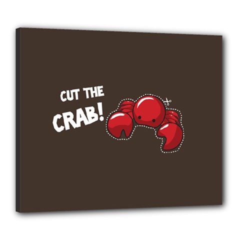 Cutthe Crab Red Brown Animals Beach Sea Canvas 24  X 20  by Alisyart