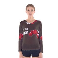 Cutthe Crab Red Brown Animals Beach Sea Women s Long Sleeve Tee