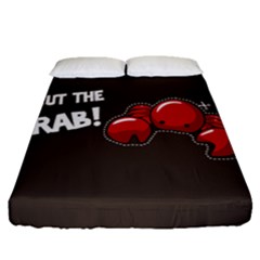 Cutthe Crab Red Brown Animals Beach Sea Fitted Sheet (Queen Size)