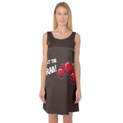 Cutthe Crab Red Brown Animals Beach Sea Sleeveless Satin Nightdress