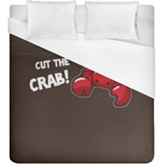 Cutthe Crab Red Brown Animals Beach Sea Duvet Cover (King Size)