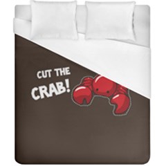 Cutthe Crab Red Brown Animals Beach Sea Duvet Cover (california King Size) by Alisyart