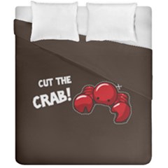 Cutthe Crab Red Brown Animals Beach Sea Duvet Cover Double Side (California King Size)