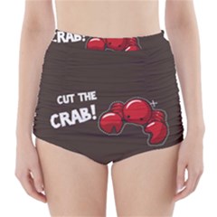 Cutthe Crab Red Brown Animals Beach Sea High-Waisted Bikini Bottoms