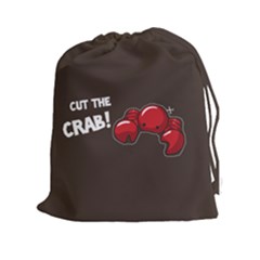 Cutthe Crab Red Brown Animals Beach Sea Drawstring Pouches (XXL)