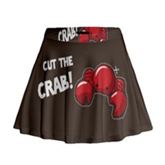 Cutthe Crab Red Brown Animals Beach Sea Mini Flare Skirt by Alisyart