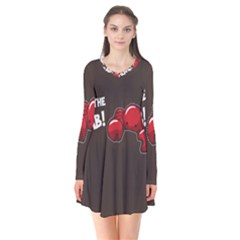 Cutthe Crab Red Brown Animals Beach Sea Flare Dress