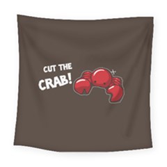 Cutthe Crab Red Brown Animals Beach Sea Square Tapestry (Large)