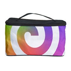 Circle Purple Blue Red Green Yellow Cosmetic Storage Case