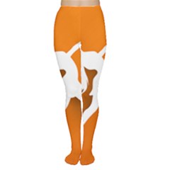 Dance Dancing Orange Girl Women s Tights