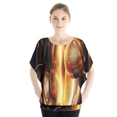 Digital Art Gold Blouse