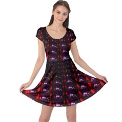 Digital Balls Lights Purple Red Cap Sleeve Dresses by Alisyart