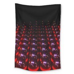 Digital Balls Lights Purple Red Large Tapestry by Alisyart