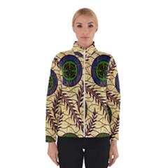 Fabrick Batik Brown Blue Green Leaf Flower Floral Winterwear by Alisyart