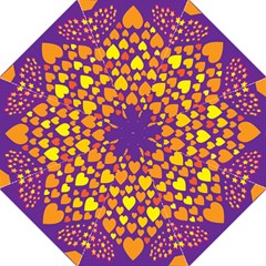 Heart Love Valentine Purple Orange Yellow Star Straight Umbrellas