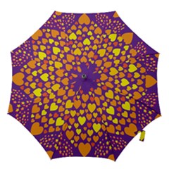 Heart Love Valentine Purple Orange Yellow Star Hook Handle Umbrellas (small) by Alisyart