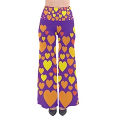 Heart Love Valentine Purple Orange Yellow Star Pants