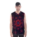 Fractal Abstract Blossom Bloom Red Men s Basketball Tank Top View1