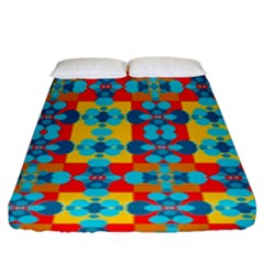 Pop Art Abstract Design Pattern Fitted Sheet (king Size)