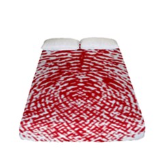 Heart Love Valentine Red Fitted Sheet (full/ Double Size) by Alisyart