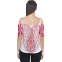 Heart Love Valentine Red Women s Cutout Shoulder Tee View2