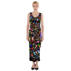 Network Integration Intertwined Fitted Maxi Dress by Amaryn4rt
