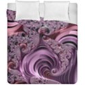 Purple Abstract Art Fractal Art Fractal Duvet Cover Double Side (California King Size) View1