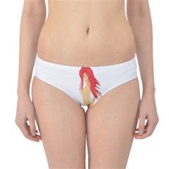 Mermaid Illustrator Beach Fish Sea Pink Red Hipster Bikini Bottoms by Alisyart