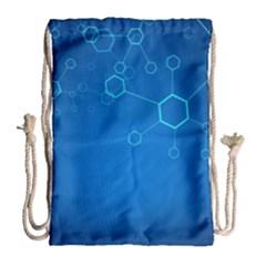 Molecules Classic Medicine Medical Terms Comprehensive Study Medical Blue Drawstring Bag (large)