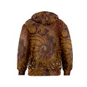 Copper Caramel Swirls Abstract Art Kids  Pullover Hoodie View2