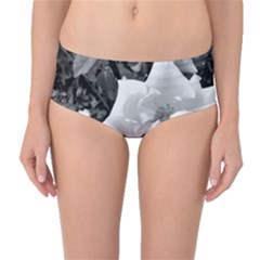 White Rose Mid-waist Bikini Bottoms by CreatedByMeVictoriaB