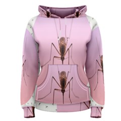 Mosquito Pink Insect Blood Women s Pullover Hoodie by Alisyart