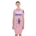 Mosquito Pink Insect Blood Classic Short Sleeve Midi Dress View1