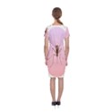 Mosquito Pink Insect Blood Classic Short Sleeve Midi Dress View2