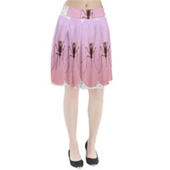 Mosquito Pink Insect Blood Pleated Skirt