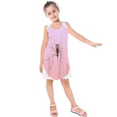 Mosquito Pink Insect Blood Kids  Sleeveless Dress by Alisyart