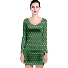 Candy Green Sugar Long Sleeve Bodycon Dress by Alisyart