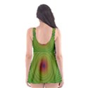 Green Fractal Simple Wire String Skater Dress Swimsuit View2