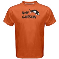 Orange Nap Captain Cat Men s Cotton Tee