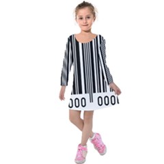Code Data Digital Register Kids  Long Sleeve Velvet Dress by Amaryn4rt