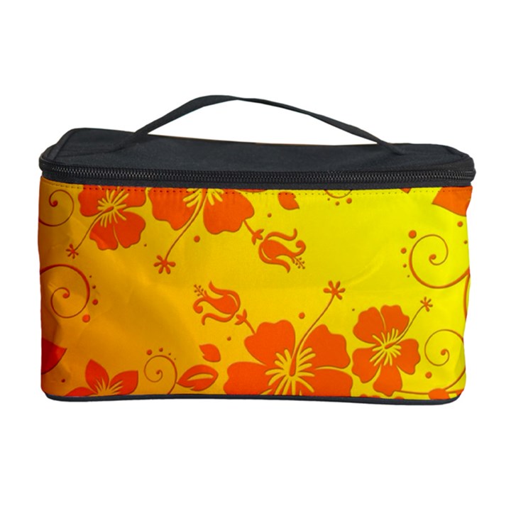 Flowers Floral Design Flora Yellow Cosmetic Storage Case