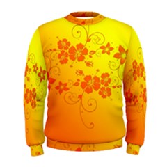 Flowers Floral Design Flora Yellow Men s Sweatshirt